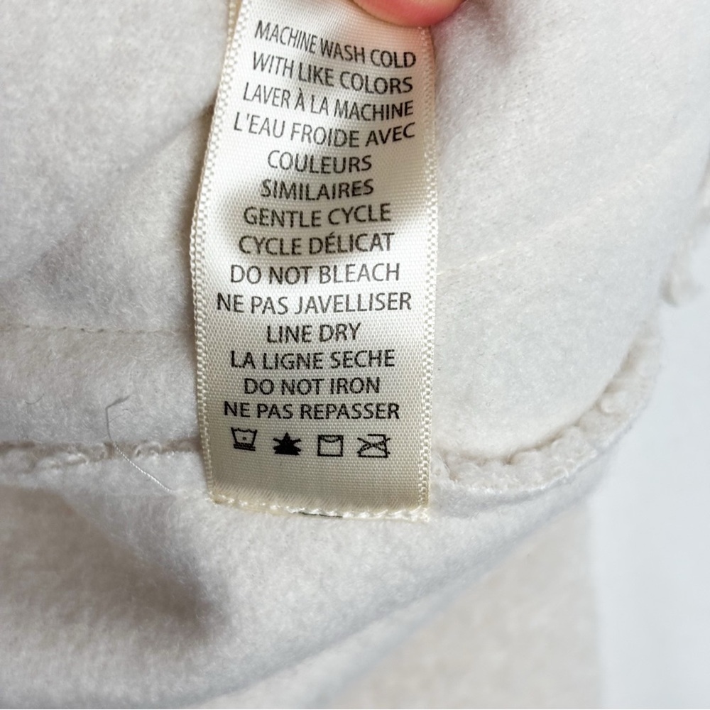 NWT Max Studio Cream Sherpa Clasp Front Jacket Sz M - Picture 10 of 10